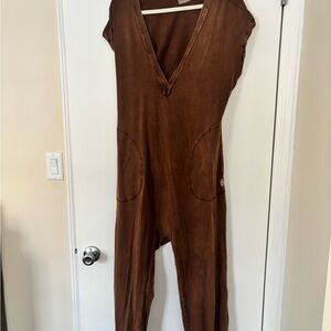 Free people Brown Jumpsuit